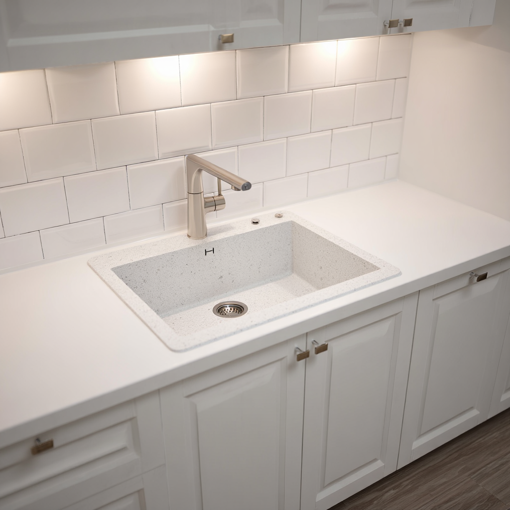 سینک گرانیتی سفید